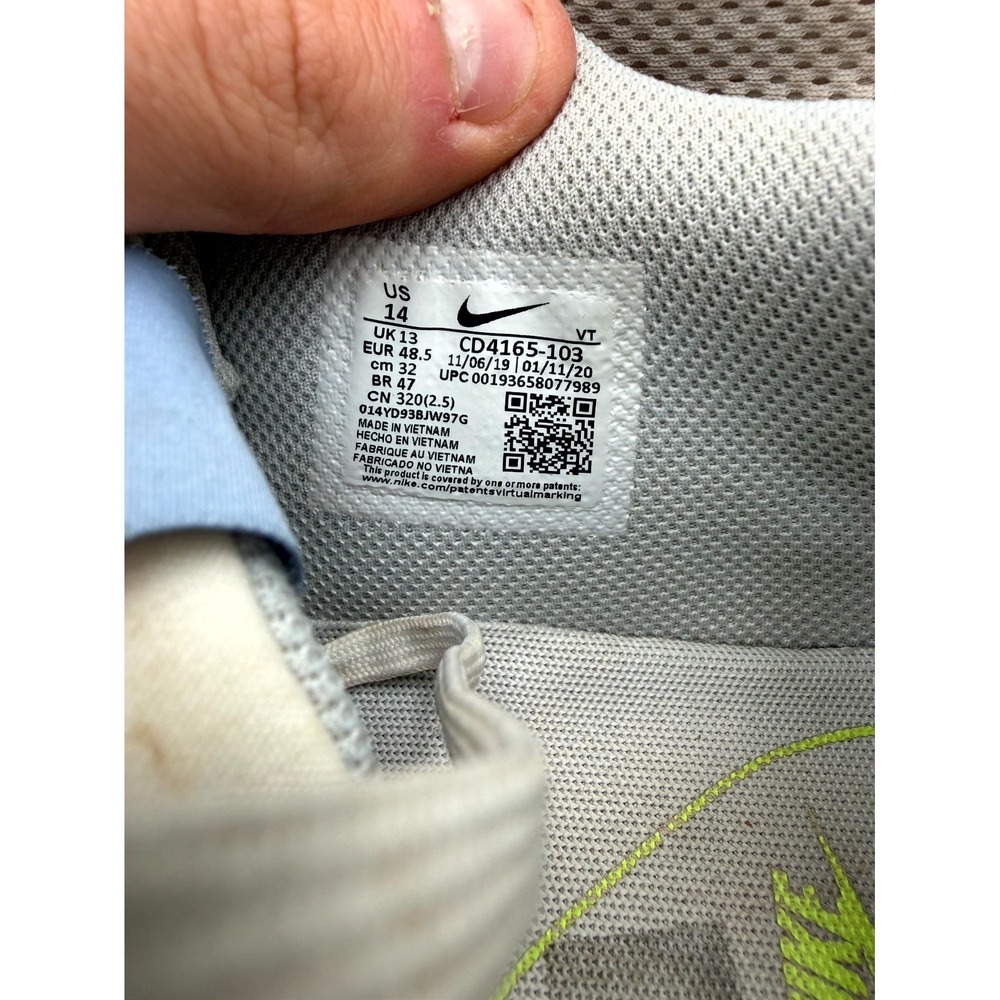 Nike Air Max Excee Indigo Fog CD4165-103 Men 14 Sneaker White Mesh Lace Up Shoes - Picture 8 of 9